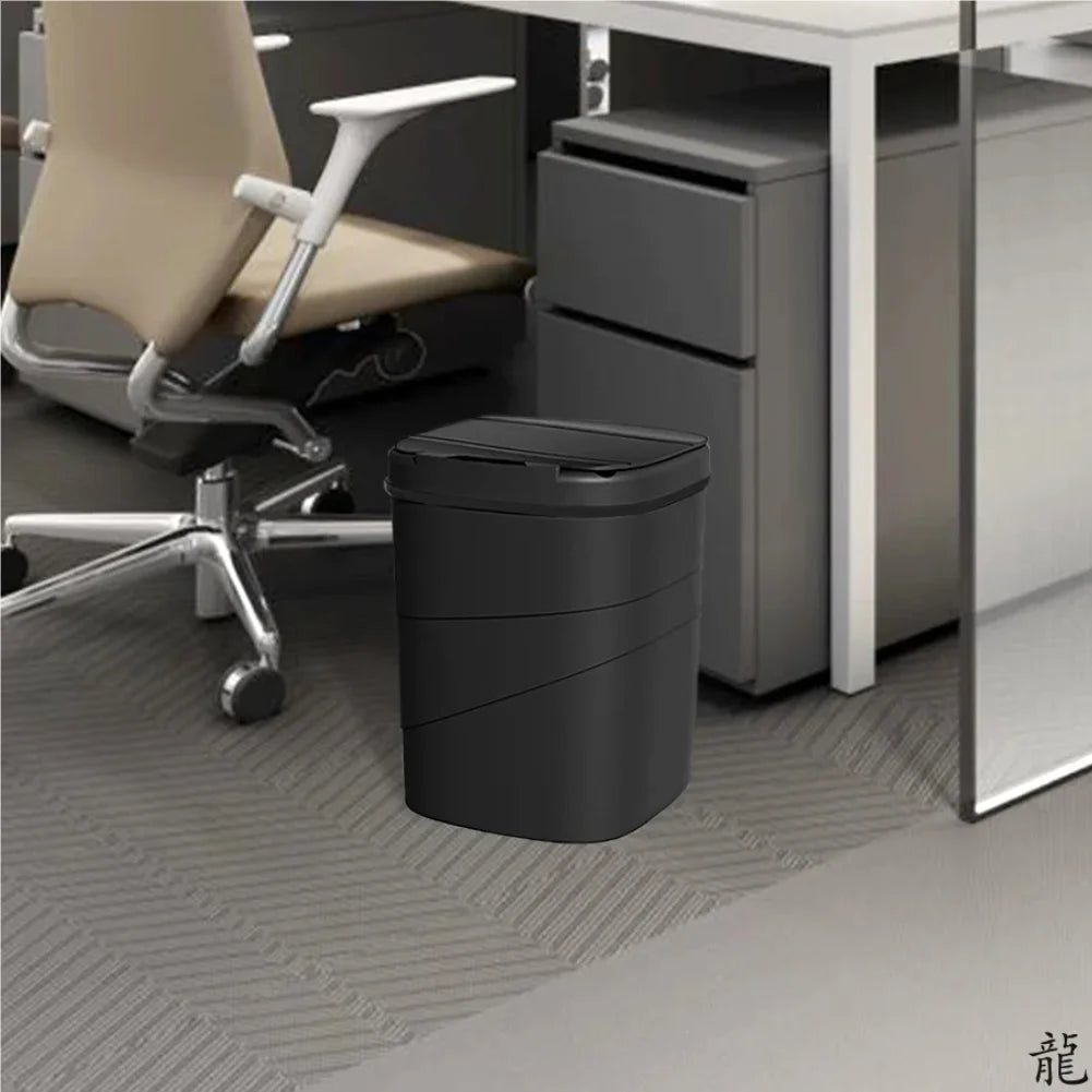 Cubo de Basura Inteligente con Sensor Automático (Sin Contacto)